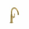 Kohler Single-Handle Bar Sink Faucet in Vibrant Brushed Moderne Brass 28357-2MB